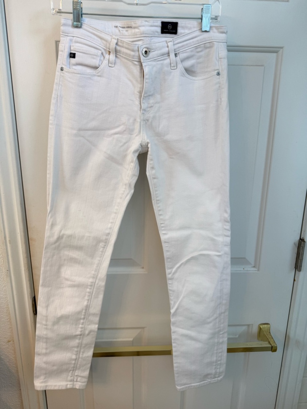 Ag Adriano Goldschmied Slim White Men's Jeans